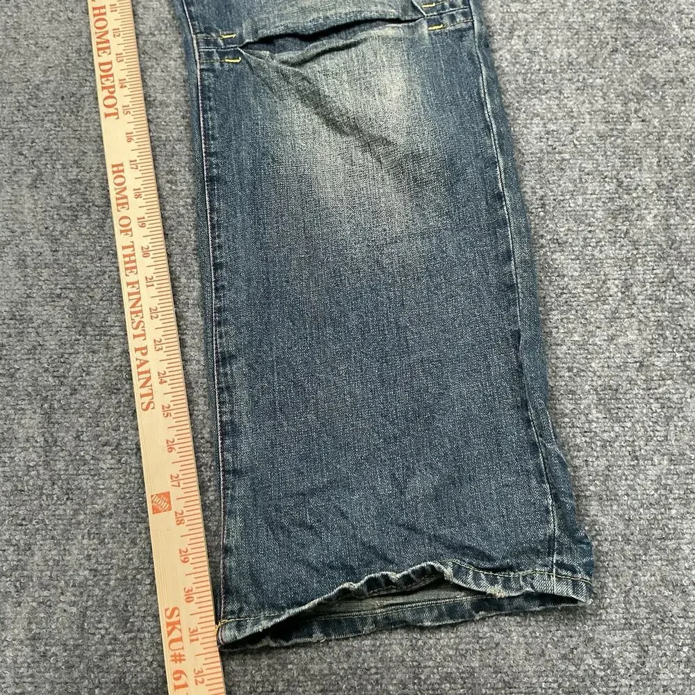 Akademiks Y2K Hip Hop Baggy Skate Denim Men’s Size 34